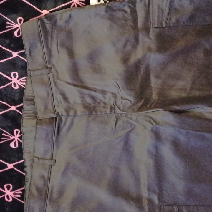 Torrid Black Relaxed Taper Satin High Rise Cargo Pants Sz 20